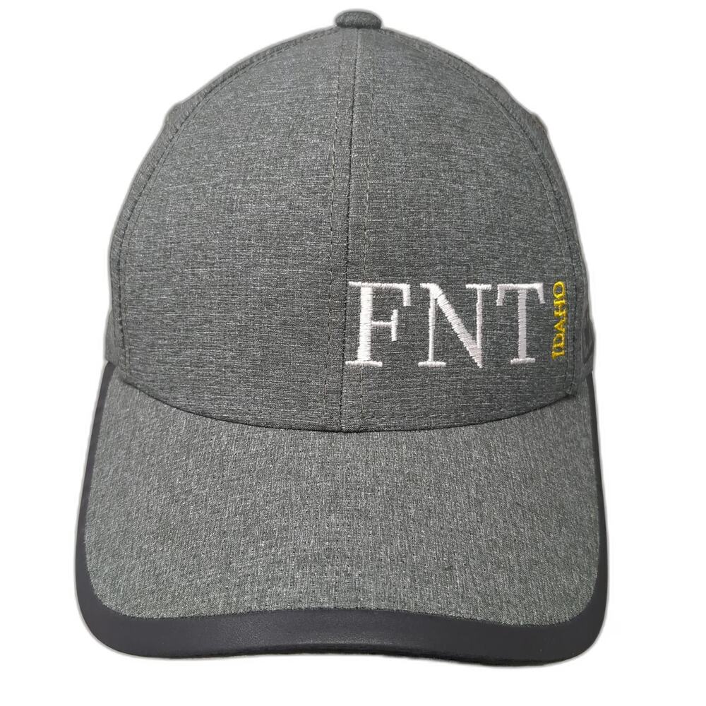 OGIO Baseball Cap Gray OSFM FNT Idaho Embroidery Strapback Heathered Logo Hat